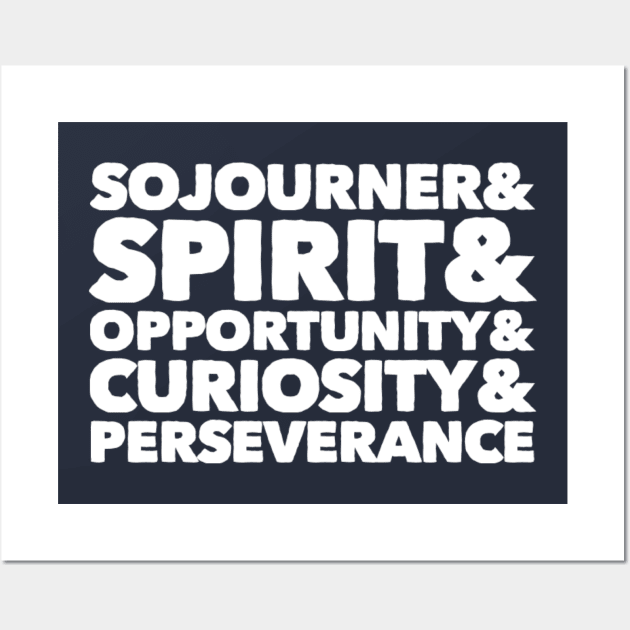 Sojourner & Spirit & Opportunity & Curiosity & Perseverance Wall Art by Tdjacks1